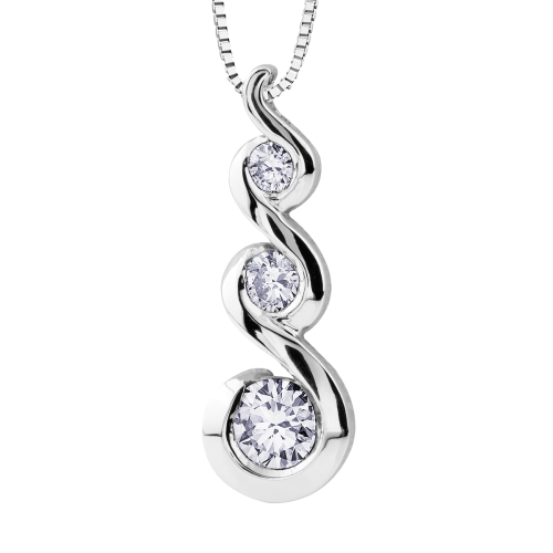 Tides of Love Canadian Diamond Necklace- 0.50ct TDW