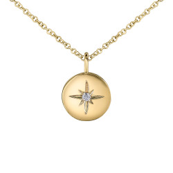 Star Set Canadian Diamond Necklace- 0.025ct TDW