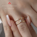 Casual Lux Pear Shape Canadian Diamond Solitaire Ring- 0.12ct