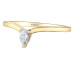 Casual Lux Pear Shape Canadian Diamond Solitaire Ring- 0.12ct