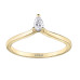 Casual Lux Pear Shape Canadian Diamond Solitaire Ring- 0.12ct