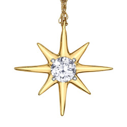 Canadian Diamond Star Necklace- 0.14ct