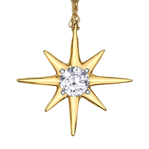 Canadian Diamond Star Necklace- 0.14ct