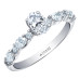 Oval Cut Canadian Diamond 18KPD Ring- 0.98ct TDW