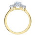 Canadian Diamond Yellow and White Gold Ring- 0.93ct TDW