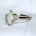 Marquise Opal and Canadian Diamond Ring- 0.12ct TDW