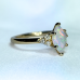 Marquise Opal and Canadian Diamond Ring- 0.12ct TDW