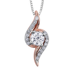 Eternal Flames Canadian Diamond Necklace- 0.30ct TDW