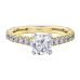 Canadian Diamond 18K Yellow and White Gold Ring- 0.82ct TDW