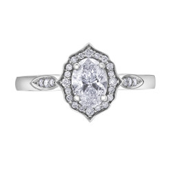 Oval Canadian Diamond Ring- 0.81ct TDW