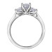 Three-Stone Princess Cut Canadian Diamond Ring- 1.05ct TDW