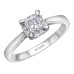 Princess Cut Canadian Diamond Ring with Halo- 0.64ct TDW