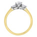 Marquise Canadian Diamond Ring Three-Stone Ring- 0.73ct TDW