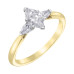 Marquise Canadian Diamond Ring Three-Stone Ring- 0.73ct TDW