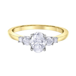 Oval Canadian Diamond Ring- 1.01ct TDW