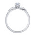 Canadian Diamond Ring with Diamond Studded Curved Shoulders- 0.33ct TDW