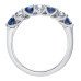 Sapphire and Canadian Diamond Band- 0.42ct TDW