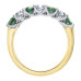 Emerald and Canadian Diamond Band- 0.42ct TDW