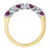 Ruby and Canadian Diamond Band- 0.42ct TDW