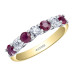 Ruby and Canadian Diamond Band- 0.42ct TDW