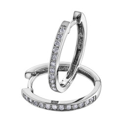 Diamond Hoop Earrings- 0.15ct TDW White Gold