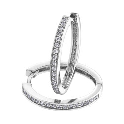Diamond Hoop Earrings- 0.33ct TDW White Gold