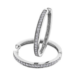 Diamond Hoop Earrings- 0.50ct TDW White Gold
