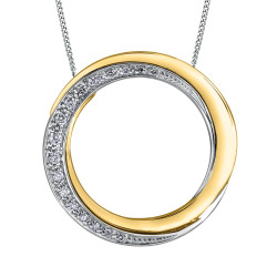 Diamond Circle Necklace- 0.31ct TDW