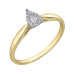 Pear Shape Diamond Cluster Ring- 0.08ct Pear Shape Diamond Cluster Ring- 0.08ct