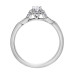 Oval Halo Diamond Ring- 0.44ct TDW