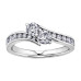 Two-Stone Diamond Ring with Diamond Shoulders- .33ct TDW Two-Stone Diamond Ring with Diamond Shoulders- .33ct TDW