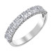 Baguette and Round Cut Diamond Band- 0.50ct TDW