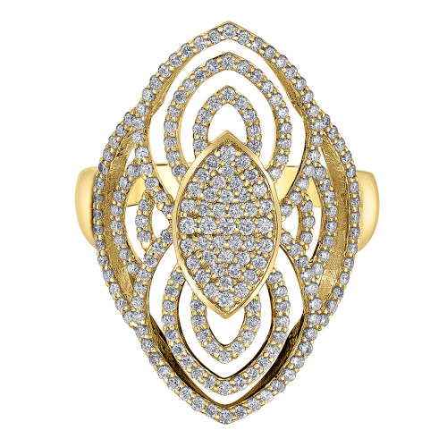 Art Deco Yellow Gold Diamond Ring- .70ct TDW Art Deco Yellow Gold Diamond Ring- .70ct TDW