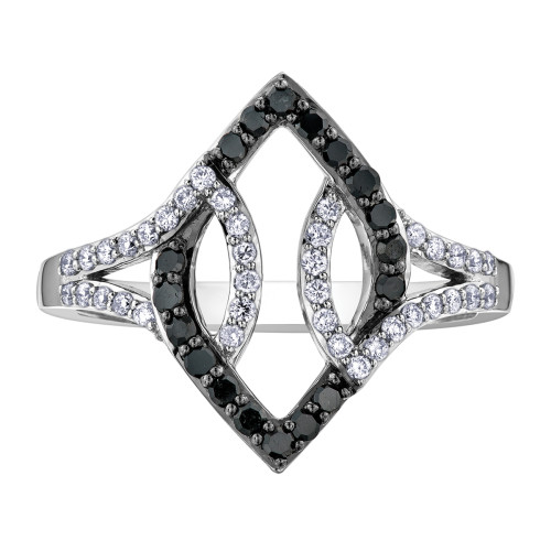 Black & White Diamond Ring- .37ct TDW