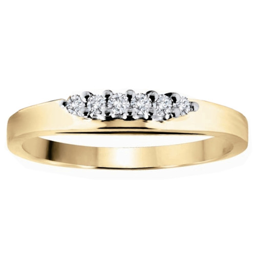 Yellow Gold Matching Diamond Band- .09ct