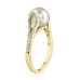 Pearl and Diamond Ring- 0.22ct TDW
