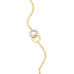 Twin Circle Bolo Bracelet in 18k Yellow Gold Plated Sterling Silver