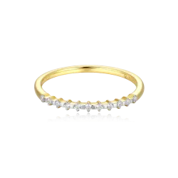 Stackable Ring in 18k Yellow Gold Plated Sterling Silver