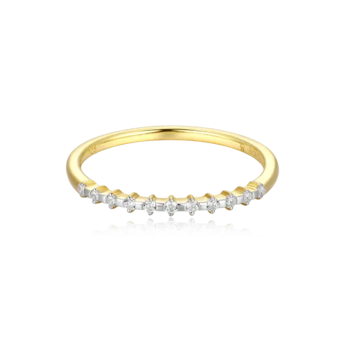 Stackable Ring in 18k Yellow Gold Plated Sterling Silver