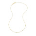 Bezel Station Necklace in 18k Yellow Gold Plated Sterling Silver