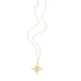 North Star Pendant Necklace in 18k Yellow Gold Plated Sterling Silver