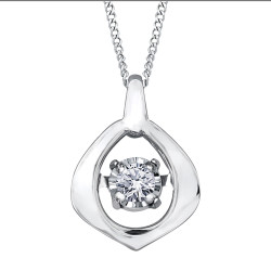 Diamond Pulse Necklace- 0.02ct TDW