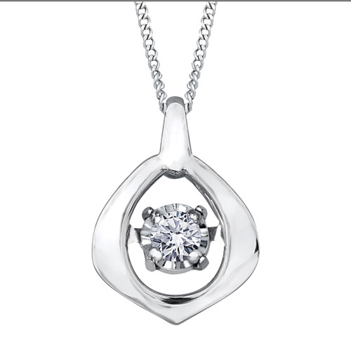 Diamond Pulse Necklace- 0.02ct TDW