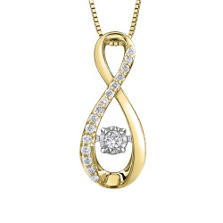 Diamond Pulse Infinity Necklace- 0.10ct TDW