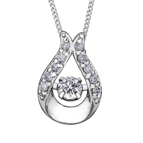 Diamond Pulse Necklace- 0.12ct TDW