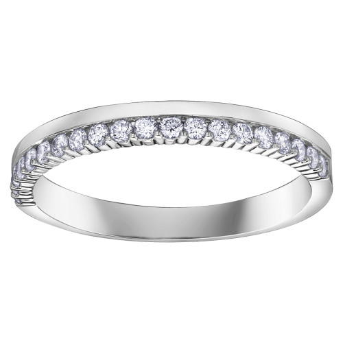 White Gold Diamond Band- 0.25 TDW