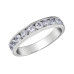 Channel Set White Gold Diamond Band- 1.00ct TDW