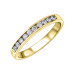 Channel Set Yellow Gold Diamond Band- 0.25ct TDW