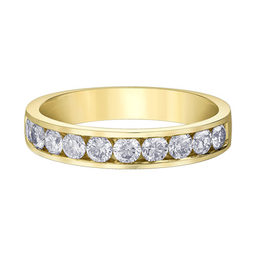 Channel Set Yellow Gold Diamond Band- 0.75ct TDW Channel Set Yellow Gold Diamond Band- 0.75ct TDW